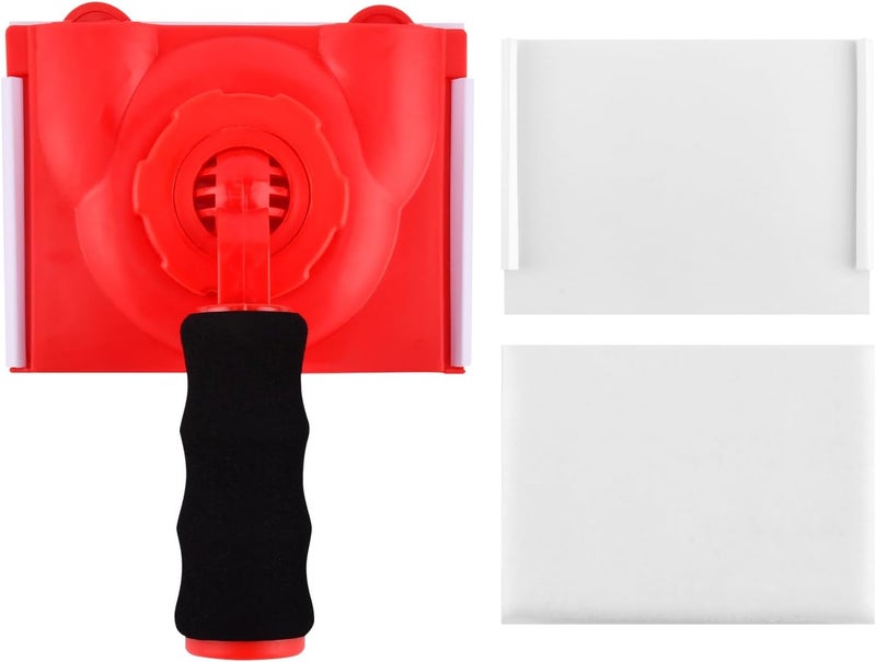 Ranjaner Paint Edge Trimmer with 2 Replace Pads, Walls and Ceilings Pad Painter with Guide Wheels, Paint Pad Applicator, Edge Painting Tool for Walls, Ceilings, Corners - Image 1